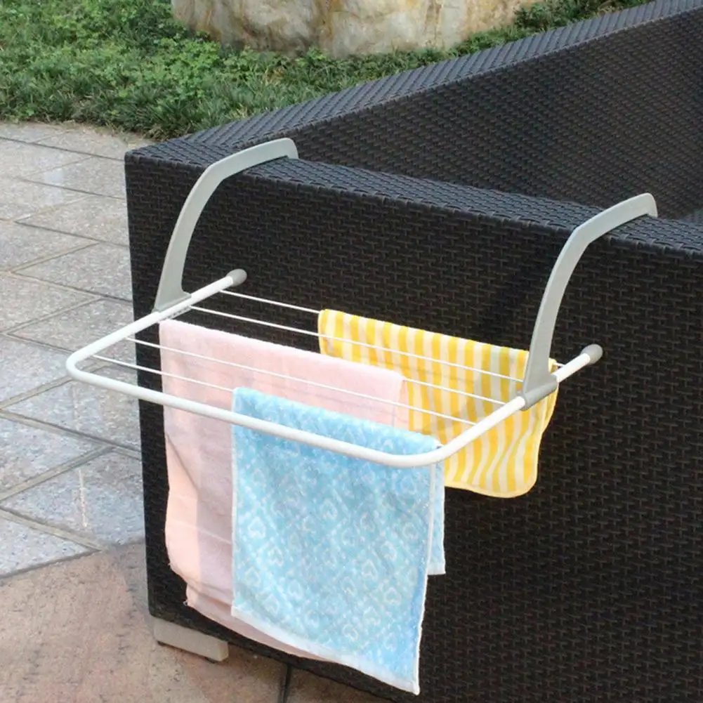 Dry Shoes Sturdy Construction Space Saving Laundry Drying Rack Balcony Supply