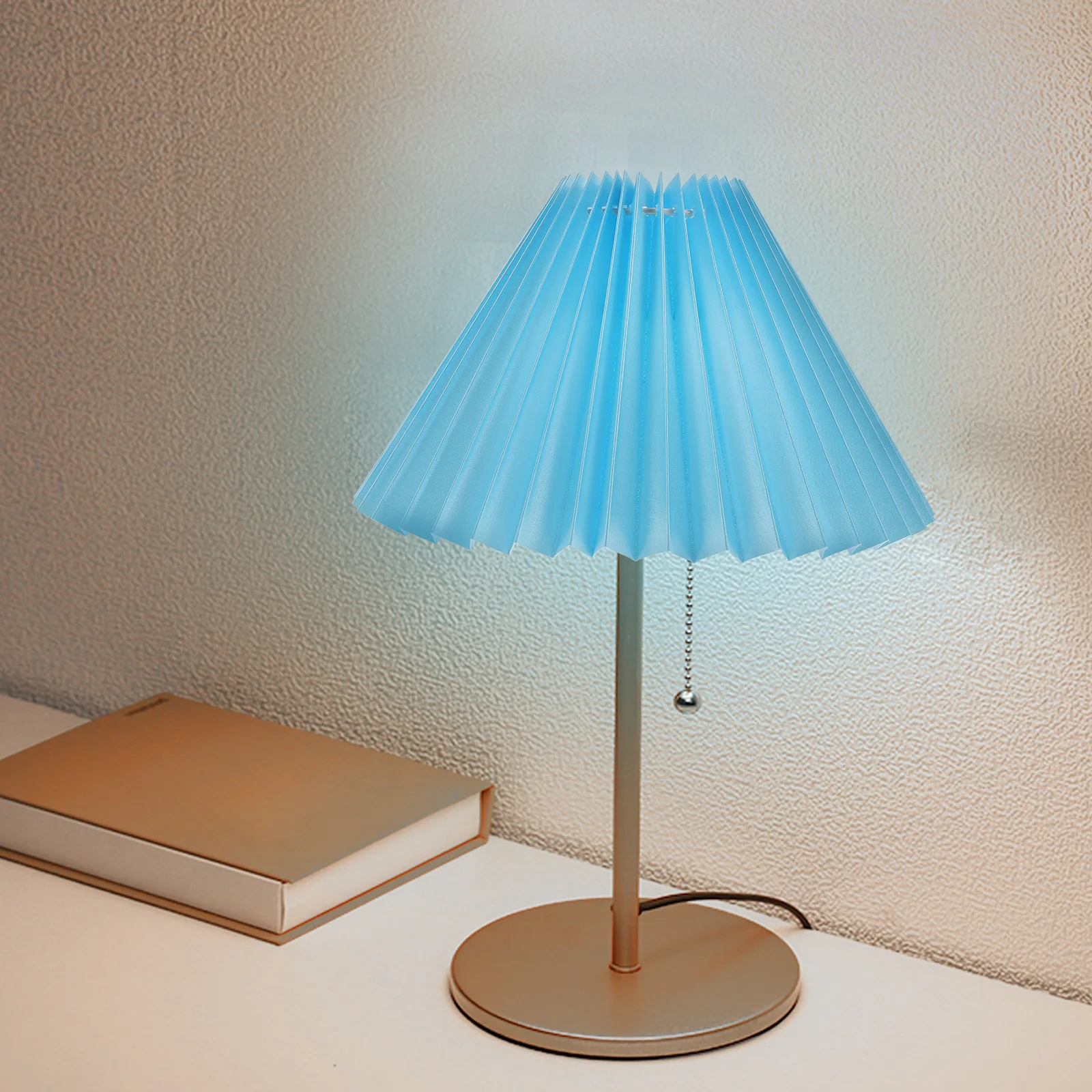 

1Pcs Lamp Accessory Durable Pleated Cloth Lampshade Decorative Table Lamp Cover Creative Light Shade Home Desk Light Cover