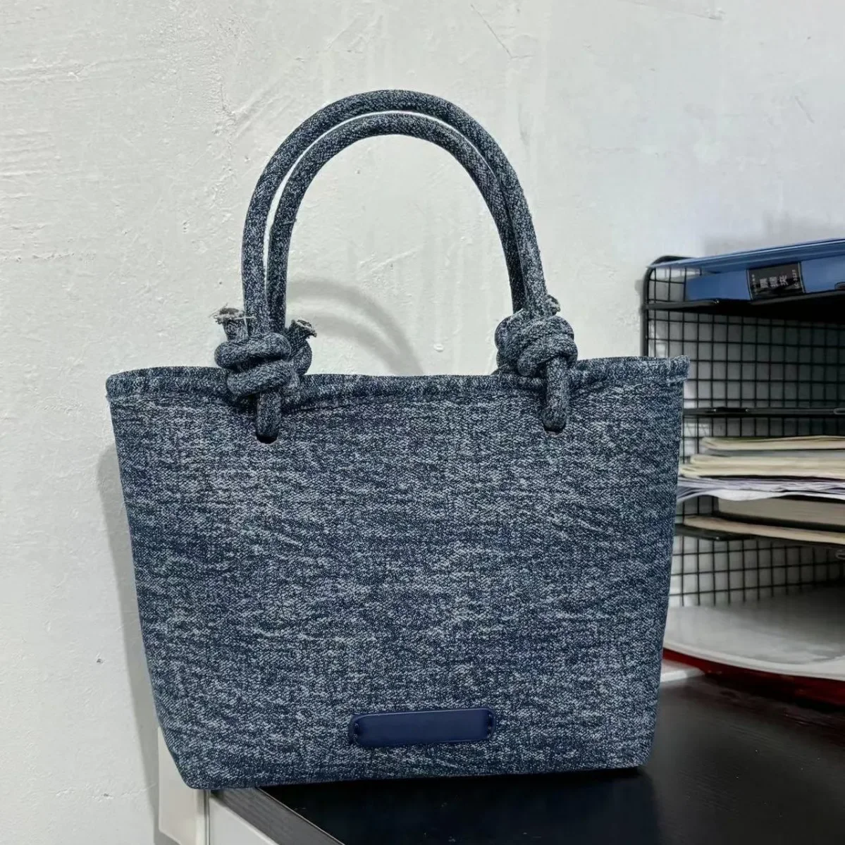 2026 Diaper Bag - Large Canvas Tote with Color Block Design, Versatile Commute Bucket Bag العاب جنسيةللازواج
