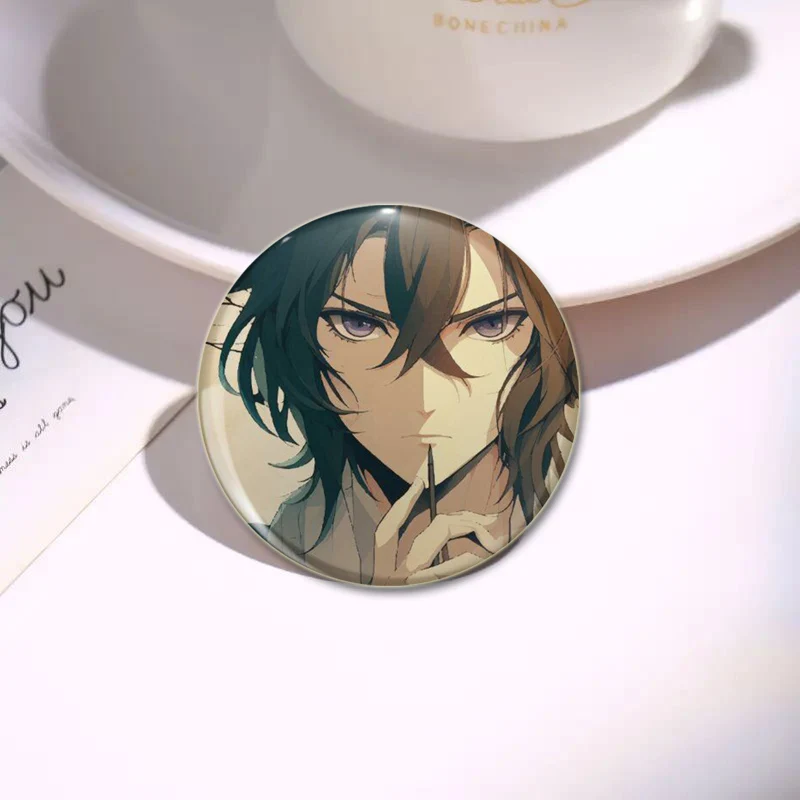 Bungo Stray Dogs Brooches Cartoon Figure Cosplay Badge Handmade Anime Lapel Pins DIY Backpack Clothes Jewelry Accessory Gift