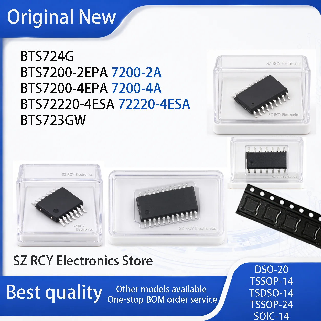 (2-30 PCS)NEW BTS724G BTS7200-2EPA BTS7200-4EPA BTS72220-4ESA BTS723GW 7200-2A 7200-4A 72220-4ESA IC CHIP