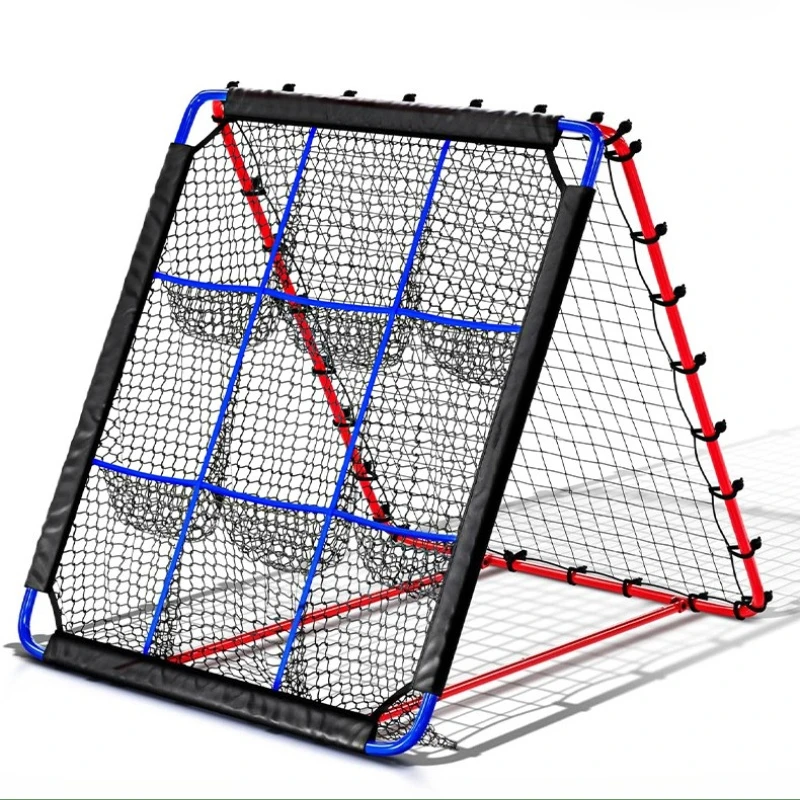 Rede de rebote de treinamento de futebol dupla face rede de rebote ajustável bolas de futebol prática rebounder redes equipamentos esportivos portáteis