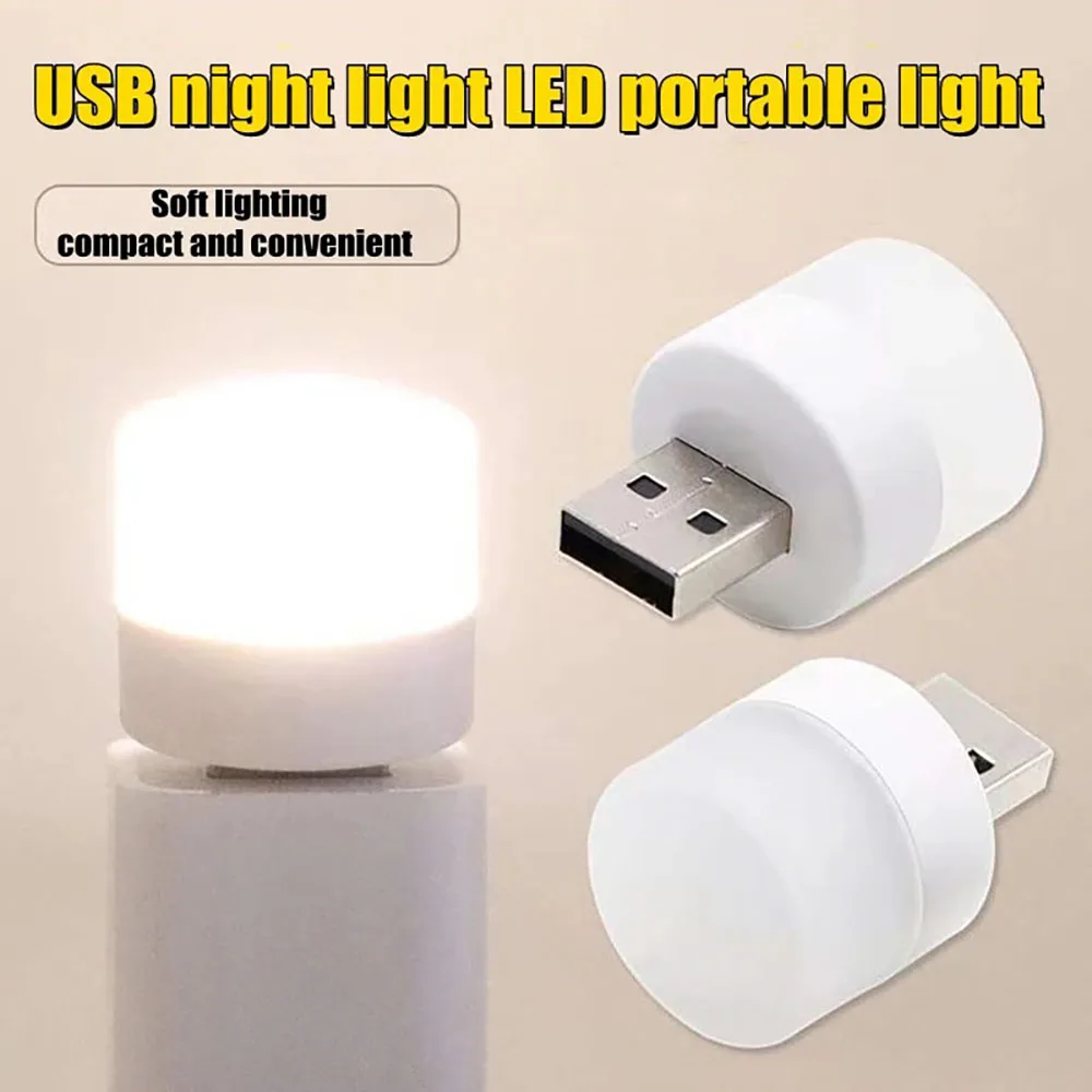 LED Night Light Mini Reading Light Suitable for Room Decoration Night Sleep Night Light USB Plug Atmosphere Light