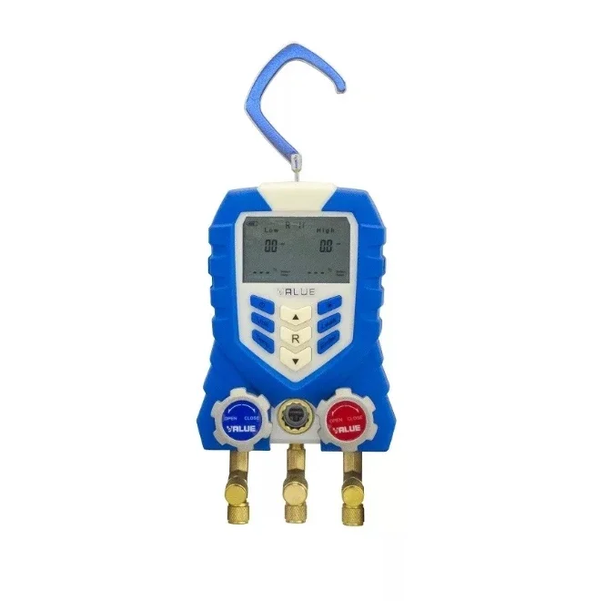 VDG-1 مسبار استشعار درجة حرارة التبخر مع قيمة درجة حرارة التكثيف مقياس مشعب التبريد الرقمي #1