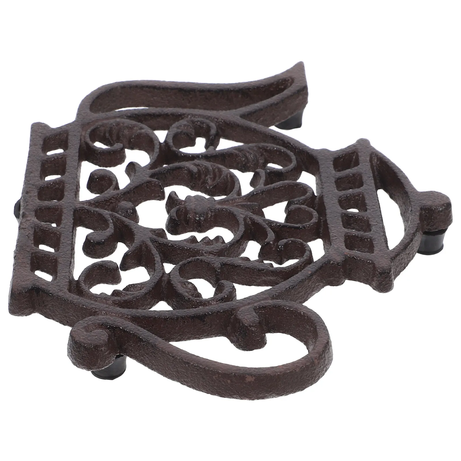 Posavasos Decorativo de Hierro Fundido con Forma de Tetera, Aislante del Calor, Antideslizante, para Cocina, Estilo Vintage, para Platos Calientes