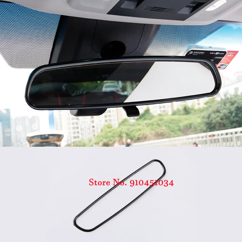 

For Toyota Camry 2018 2019 Stainless Steel Car Styling Inner trim Rearview mirror Frame Decoration Cover Sticker Accessories