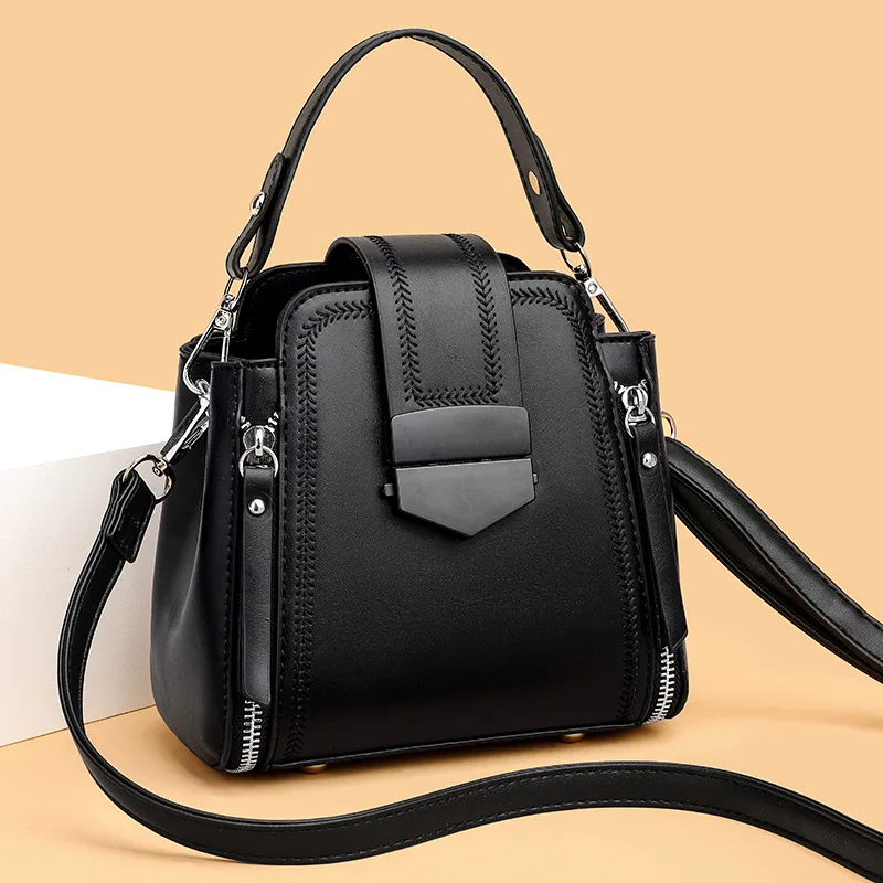 New shoulder Bag for 2025 women leather Women's Handbags Fashion Large capacity casual handbag single shoulder crossbody bag