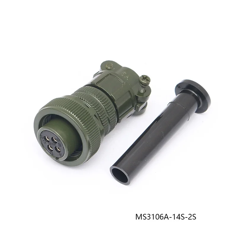 14S-2S 14S-2P Conector de servomotor de enchufe de aviación MS3108A MS3106A MS3102A MS5015 Núcleo de 4 pines MS3100A MS3101A 14-2S 14-2P 14-2