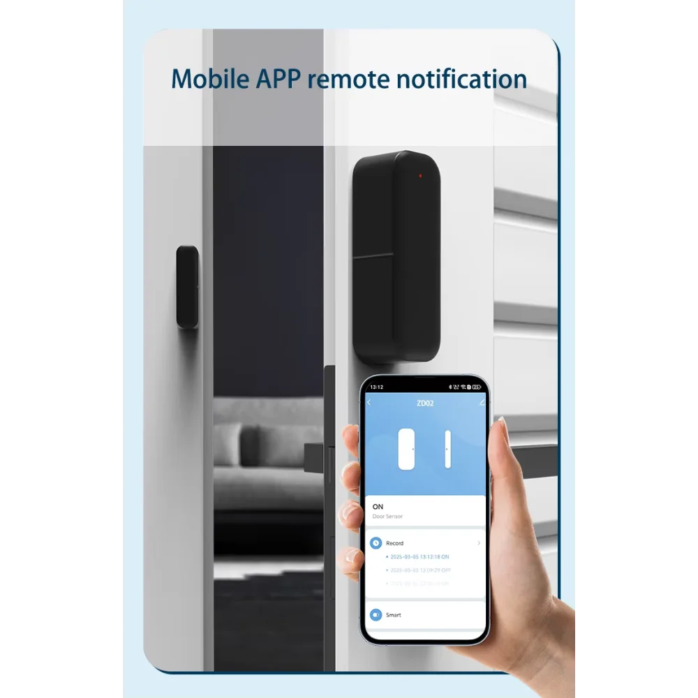 Приложение Tuya WiFi Smart Life, дистанционное управление для Alexa Google, датчик двери дома, датчик окна, умный дом, беспроводной детектор дверей