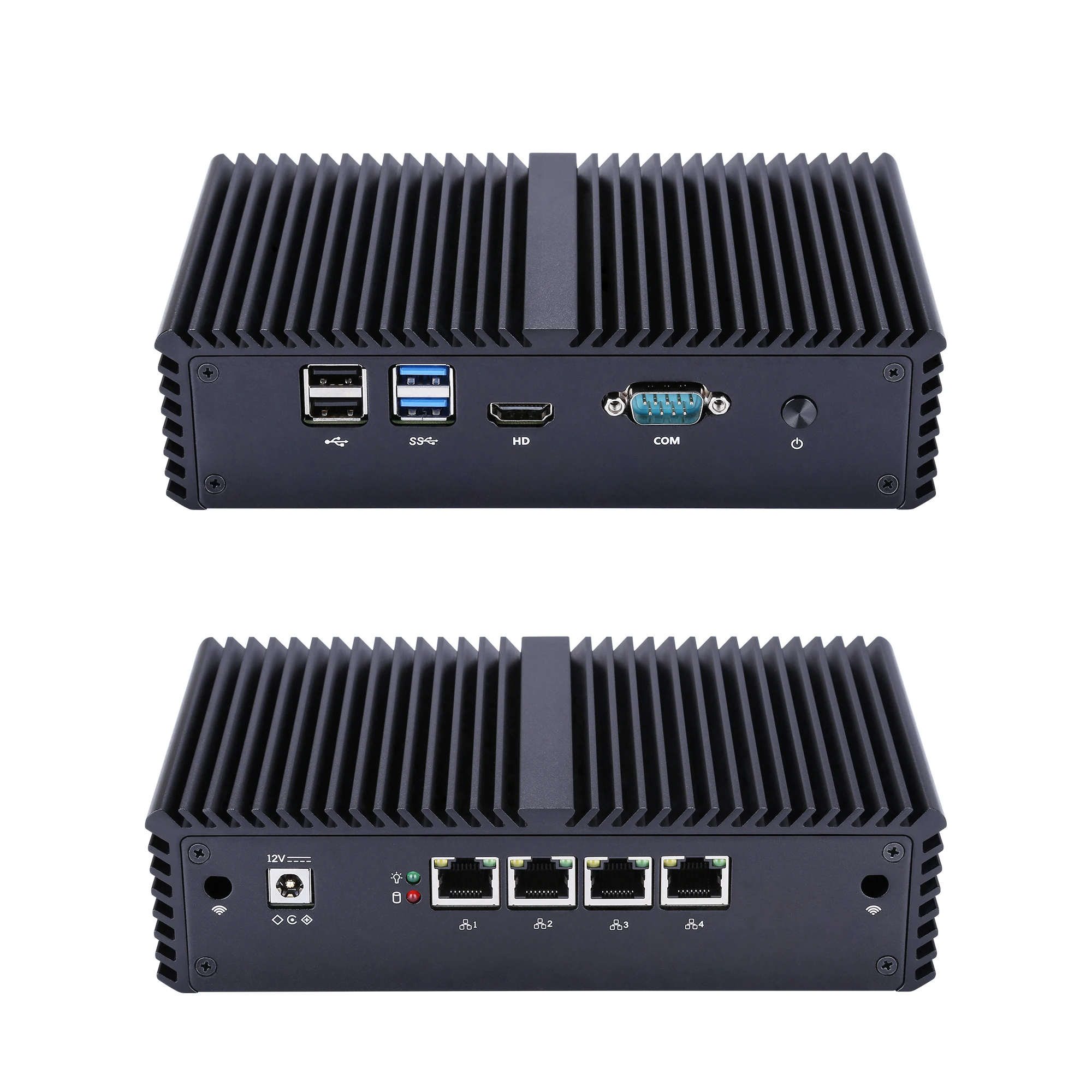QOTOM Mini PC Core i3-5005U/i5-5200U Procesor 4-Lanowy bezwentylatorowy Mini PC przemysłowy Q335G4/Q355G4