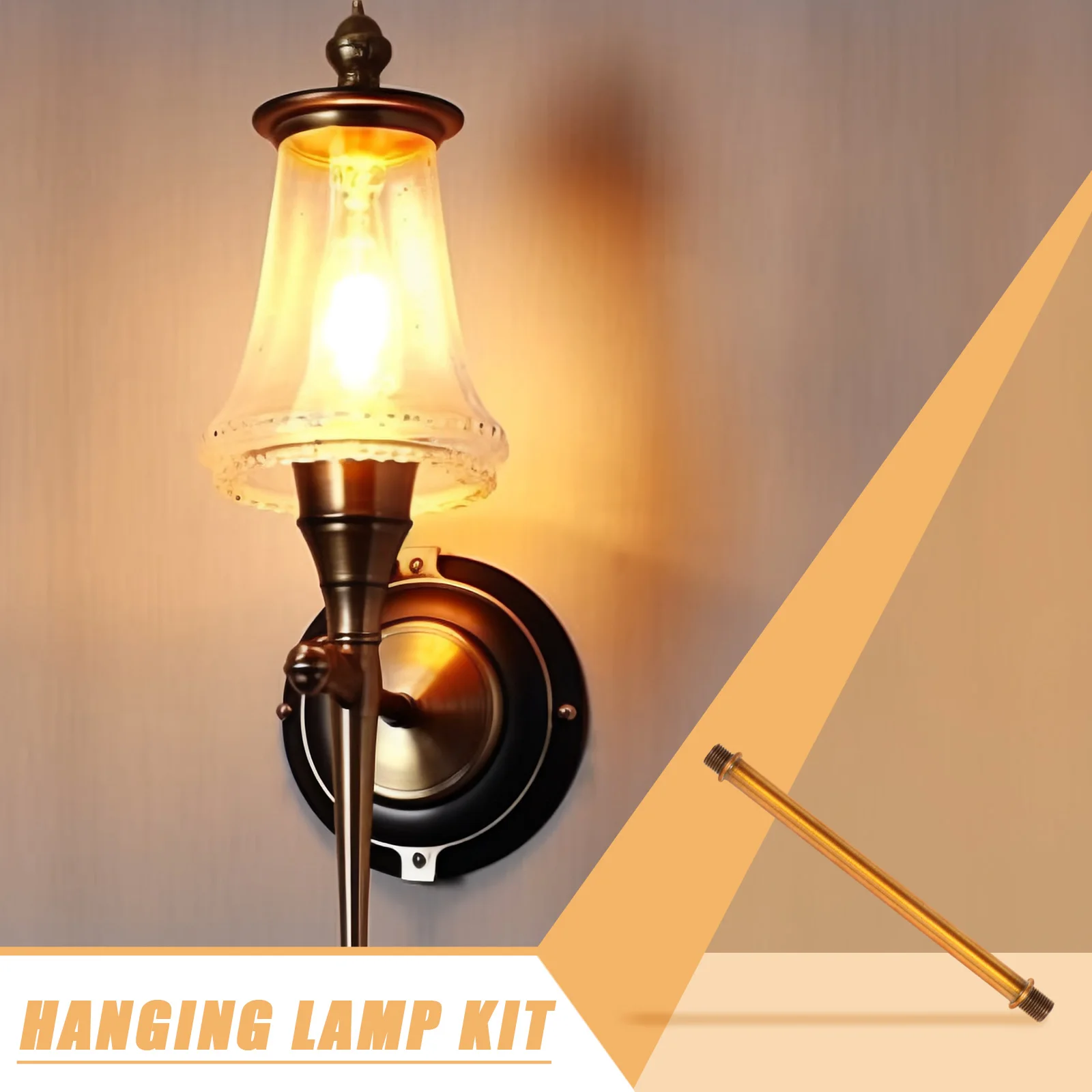 

Wall Connection Tube Hollow Iron M10 Threaded Tubing Light Kit Stems Parts Down Rods Lighting Fixture Downrods DIY Lamp Kits