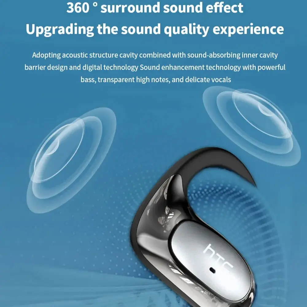 Htc Ne35 Bluetooth V6.0 Over-The-Ear Bluetooth-headset Ows Sportheadset Comfortabele ultralichte draadloze headsetmicrofoon