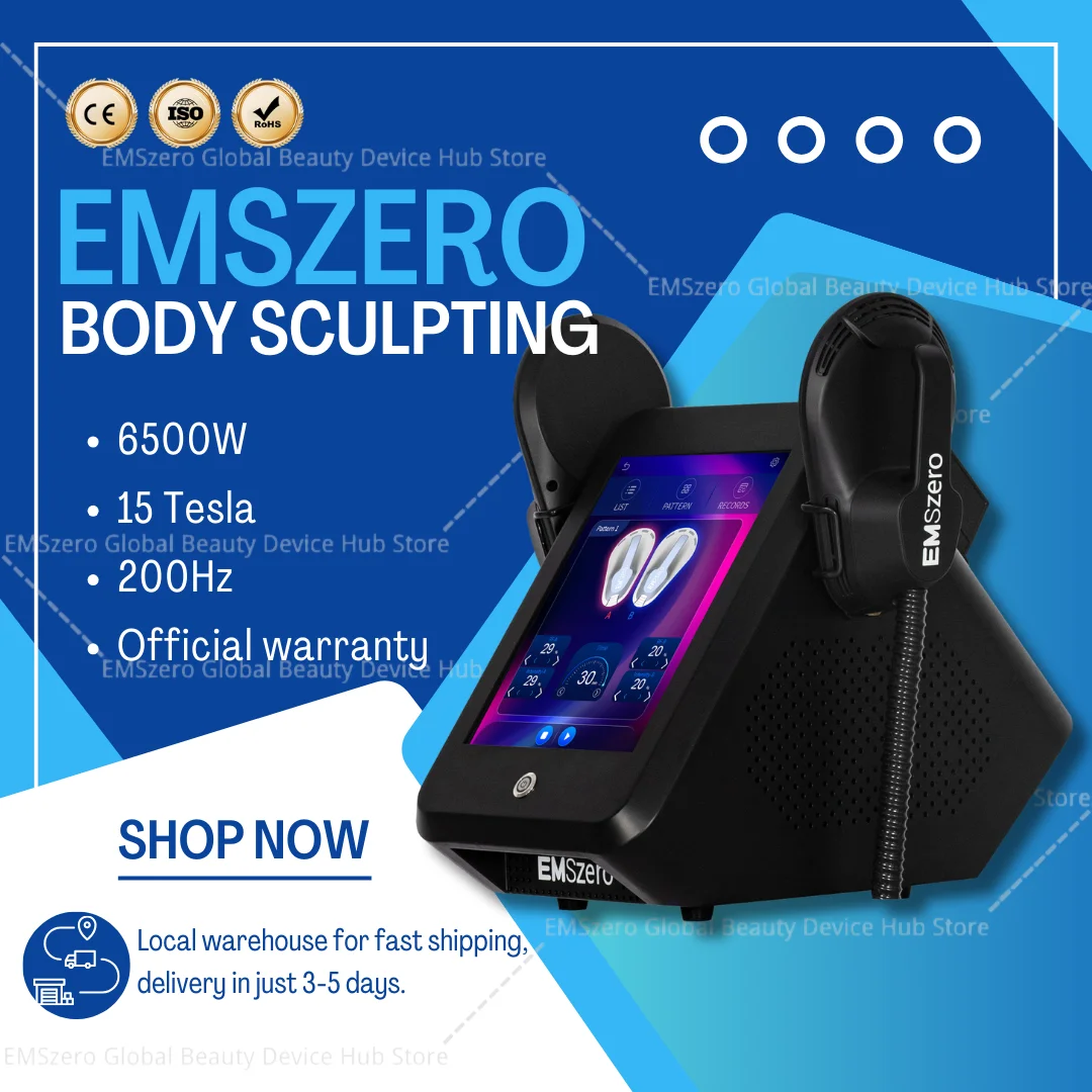 

EMSZero Portable Body Sculpting Machine Hi-emt Profession Ems Slimming Electromagnetic Stimulation Build Muscle SPA Equipment