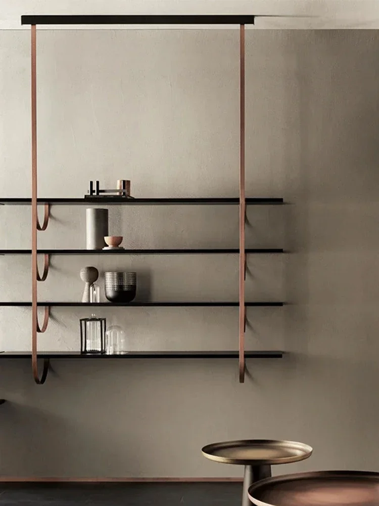 Metal shelves, wall-hanging, wall-mounted, bookshelves, art exhibitions, multi-layer storage for home use