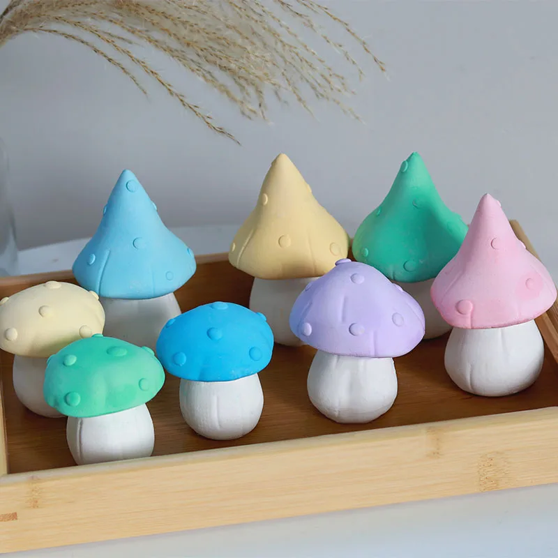 3D Creative Mushroom Silicone Mold Handmade Soap Aromatherapy Supplies Gypsum Concrete Resin Mold Mini Crafts Gift Home Decor