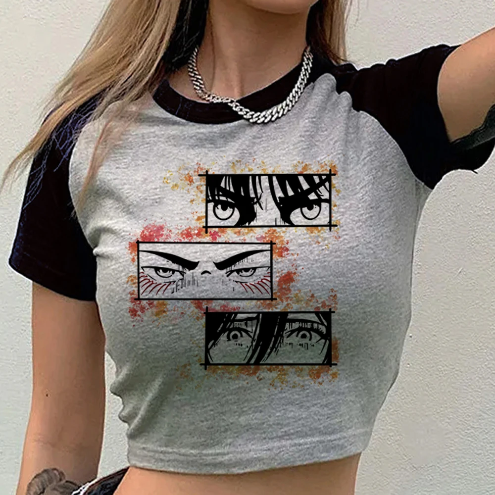 camiseta-feminina-gotica-attack-on-titanic-estilo-crop-top-com-estampa-grafica-divertida-estilo-jojifuku-y2k-anime-em-promocao