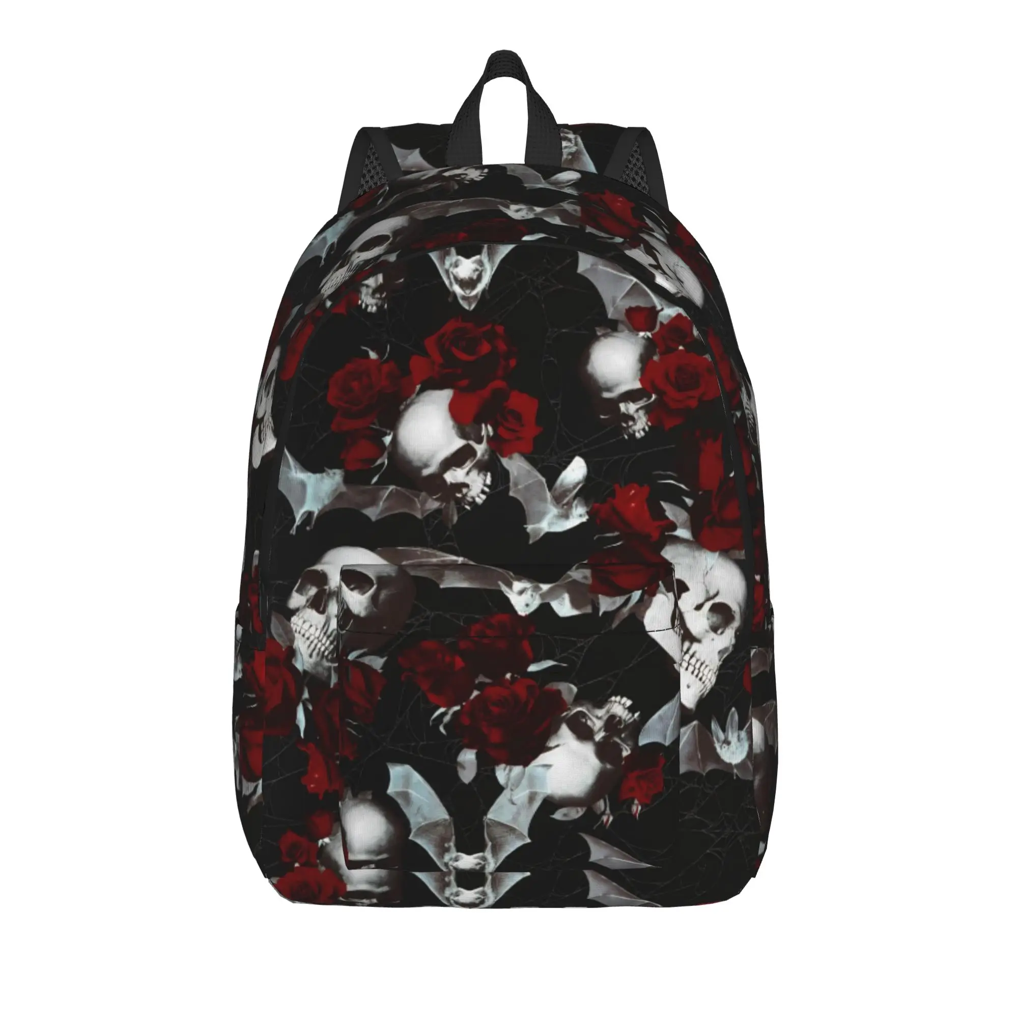 Halloween Gothic Teenage Backpack Outdoor Student Work HAUNTED GARDEN Daypack for Men Women Laptop Shoulder Bag