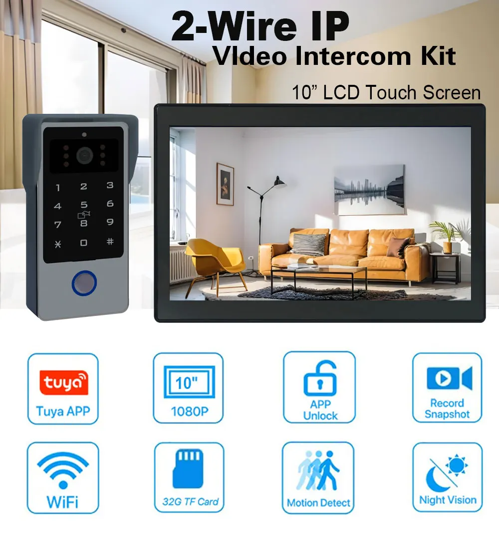 Рисунок 5 - 2-проводной Tuya Wi-Fi 1080P видеодомофон