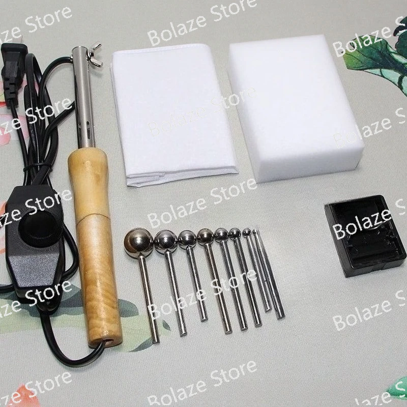 Velvet Flower Iron Alternative, Round Ball Stylus Rods for DIY Intangible Cultural Heritage Craft Petal Shaping