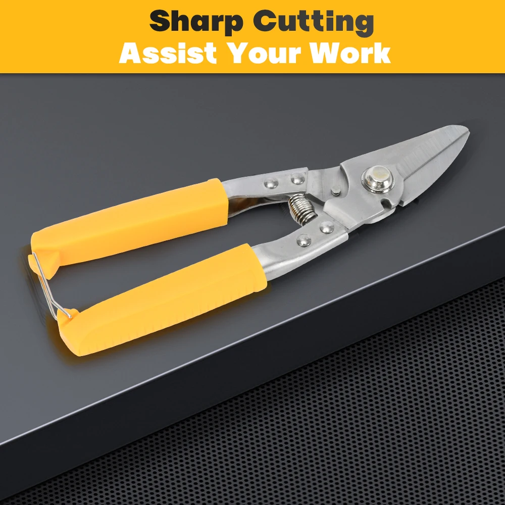 Tin Sheet Metal Snip Aviation Scissor For Iron plate Cut Shear Household Hand Tool Industry Work Metal Snips