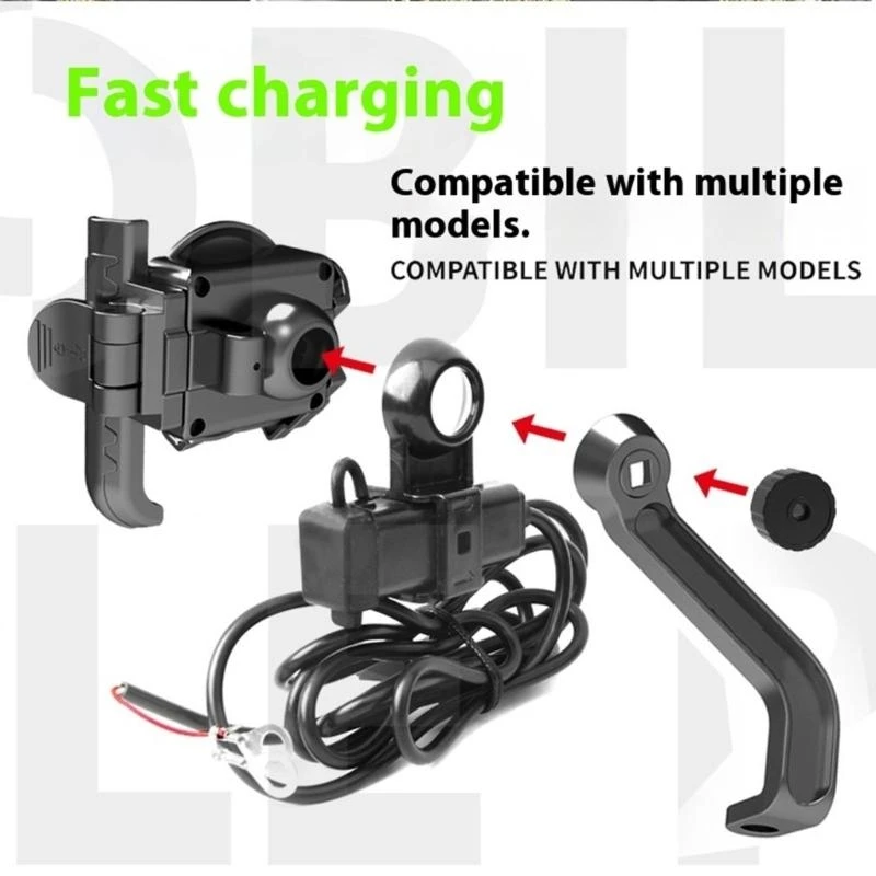 360도 회전 오토바이 핸드폰 홀더 핸들바/백미러 장착 스마트폰 거치대 스쿠터 자전거용 베스트셀러