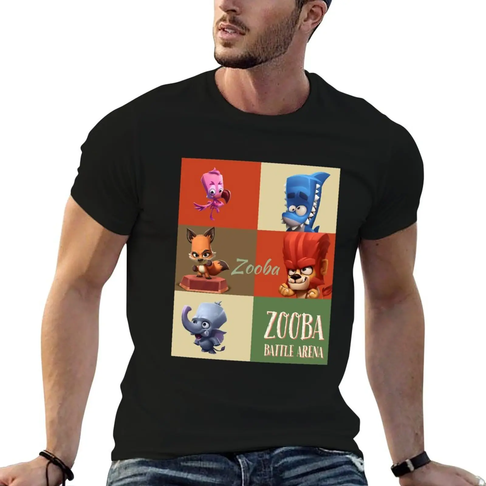

Day Gift Zooba Battle Arena Christmas Holiday T-Shirt t shirts with prints black cotton t-shirt plain for man package T-Shirt