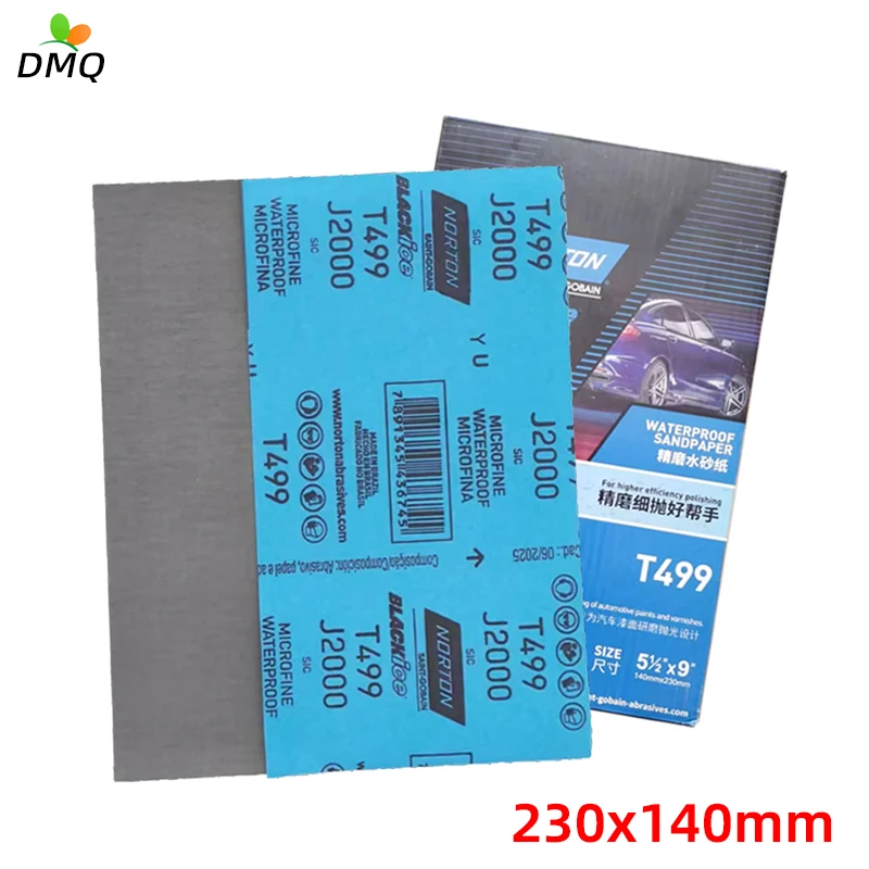 

NORTON Norton Water Sandpaper Fine Car Polishing Beauty 2000 Mesh Sandpaper Wood Metal Polishing Sheet 1500