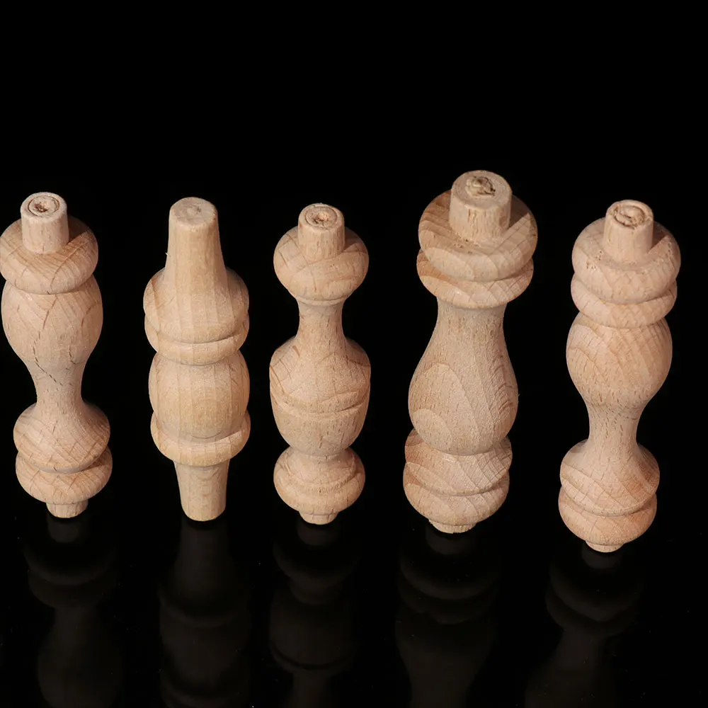 High Quality European Style Decoration Crafts Vintage Wood Carved Home Decor Cabinet Seat Feets Furniture Foot Legs