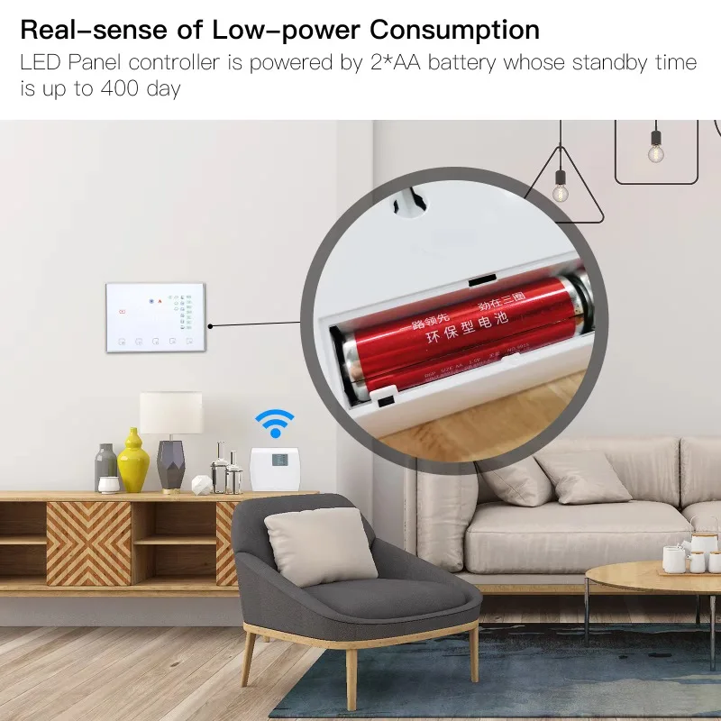 WiFi Room Thermostat for Underfloor Electric Heating System 16A Touch Screen Type With Tuya App