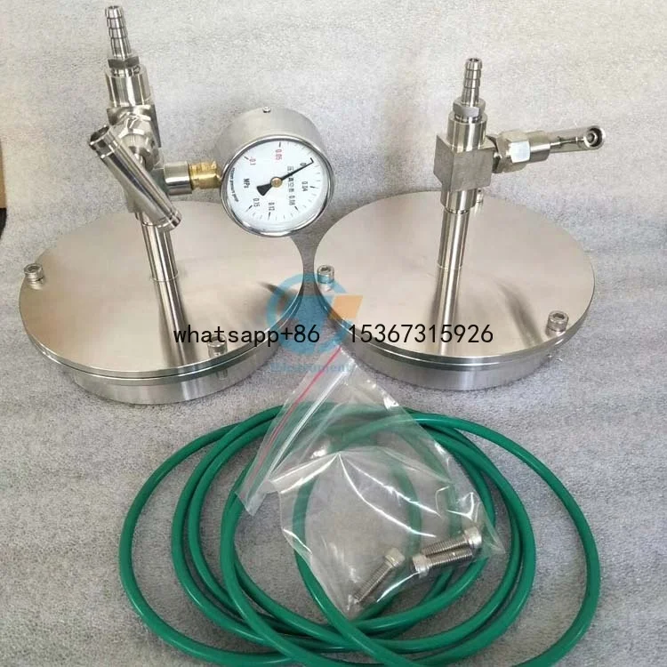 Smart Vacuum Sealing Assembly Flange with Vacuum Meter / Valves for 120mm dia Processing Tube Furnace