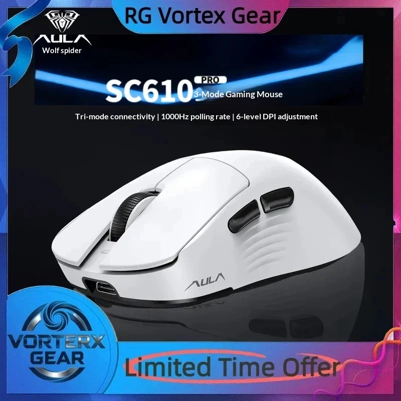 

Vortex Gear Wolf Spider Sc610pro Mouse Gaming Wireless Bluetooth Three Modes Lightweight 3395 With Magnetic Seat Charging Mouse