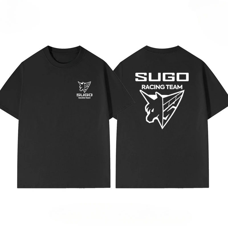 

SUGO Racing Team T Shirt Men Women Fashion Short Sleeve Cotton Tees Hip Hop Vintage Summer Tops Oversized T-shirt Men's Clothes