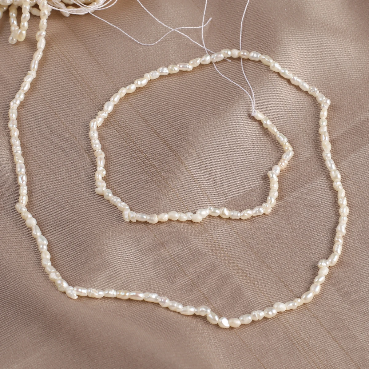 Natural Freshwater Pearls White Pearl Beads Rice Shape Beads for Jewelry Making DIY Elegant Women Necklace Bracelet  A Strand