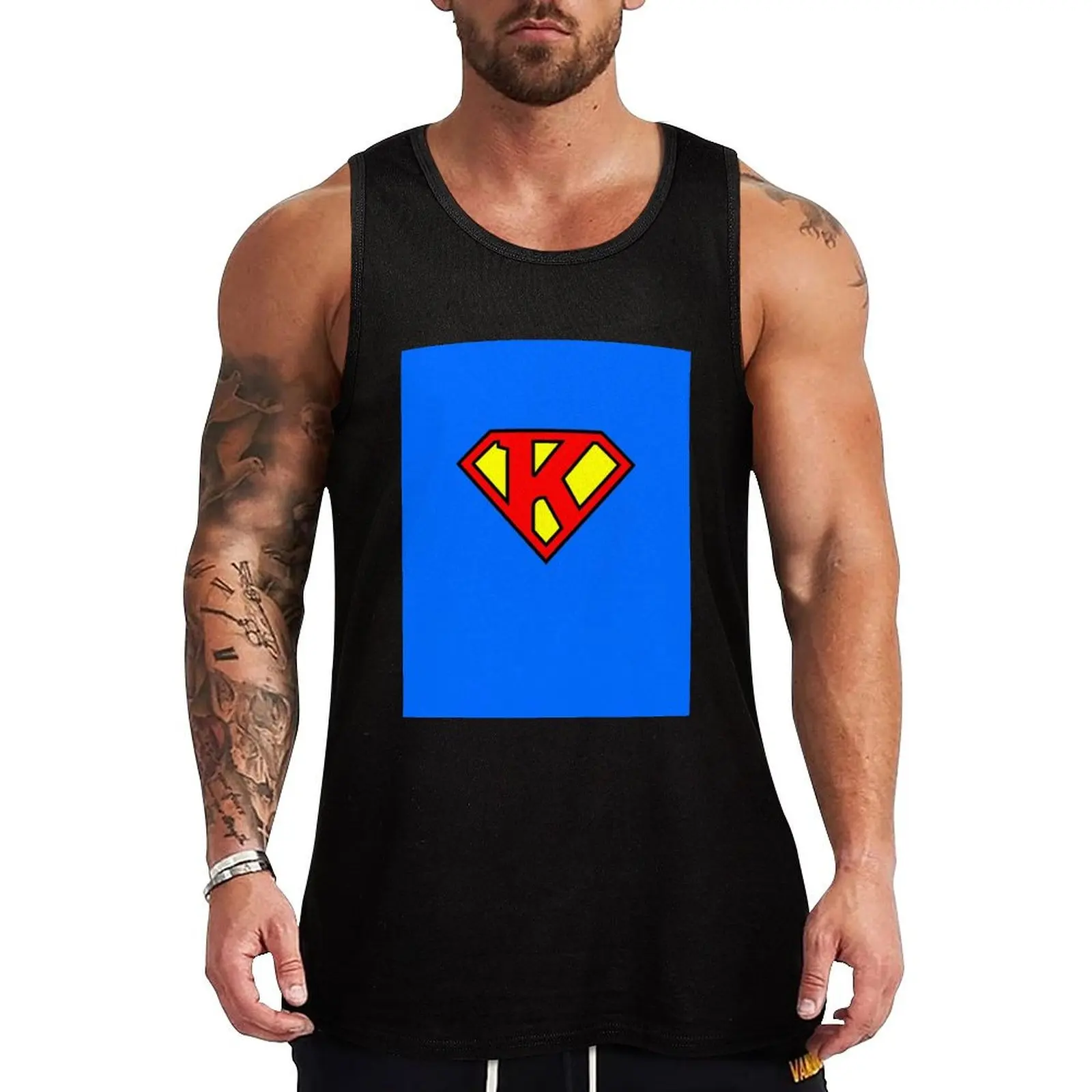 Letter K Super Letter Vol.1 Tank Top Outdoor Summer Tank Top Casual Loose Sleeveless Top
