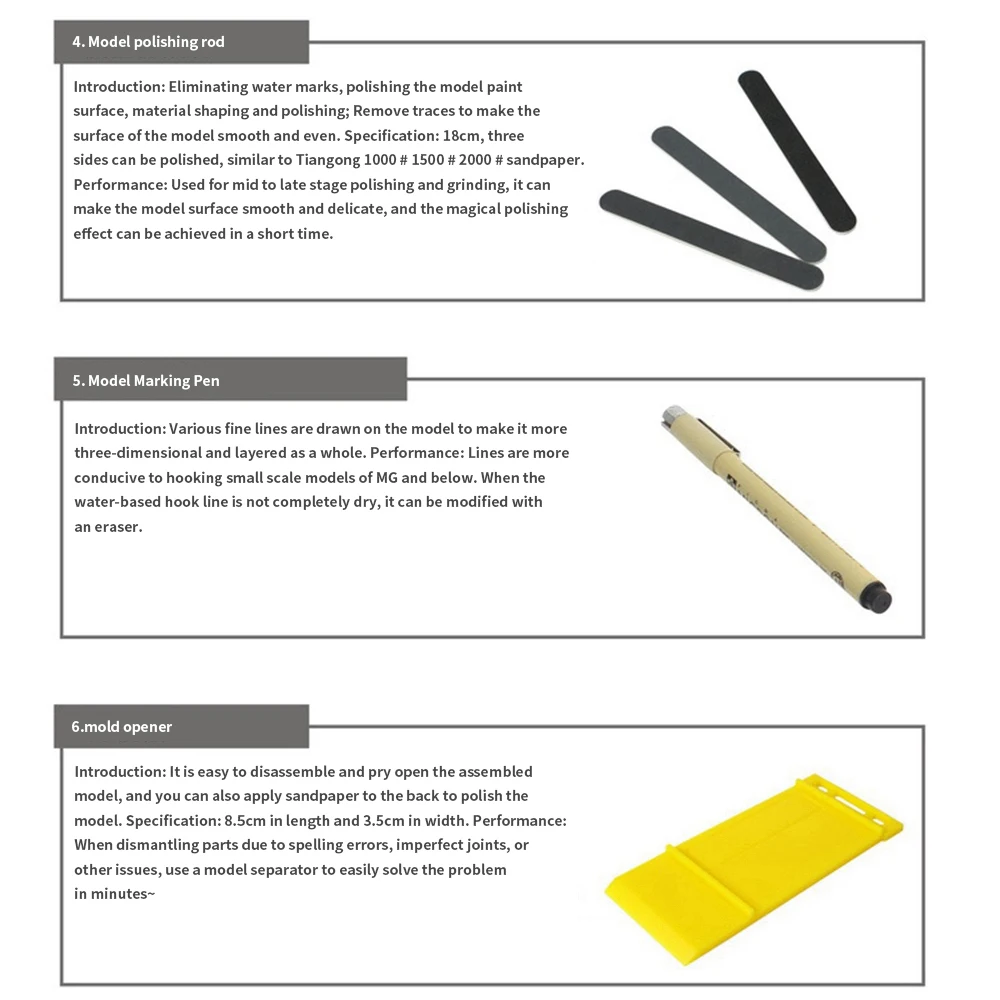 Modeler 기본 도구 세트 크래프트 키트, 자동차 모델 취미 건물 수리 용품 키트, DIY 파일 커터 스크레이퍼 트리밍 도구