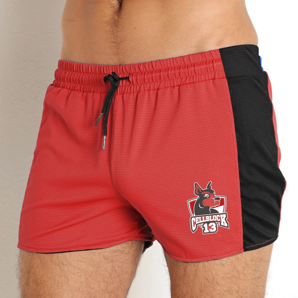 Kennel Club 13 Men's Mesh Spitfire Short Muscle Gym Pants Bodybuilding Beach Wear Sexy Bottoms