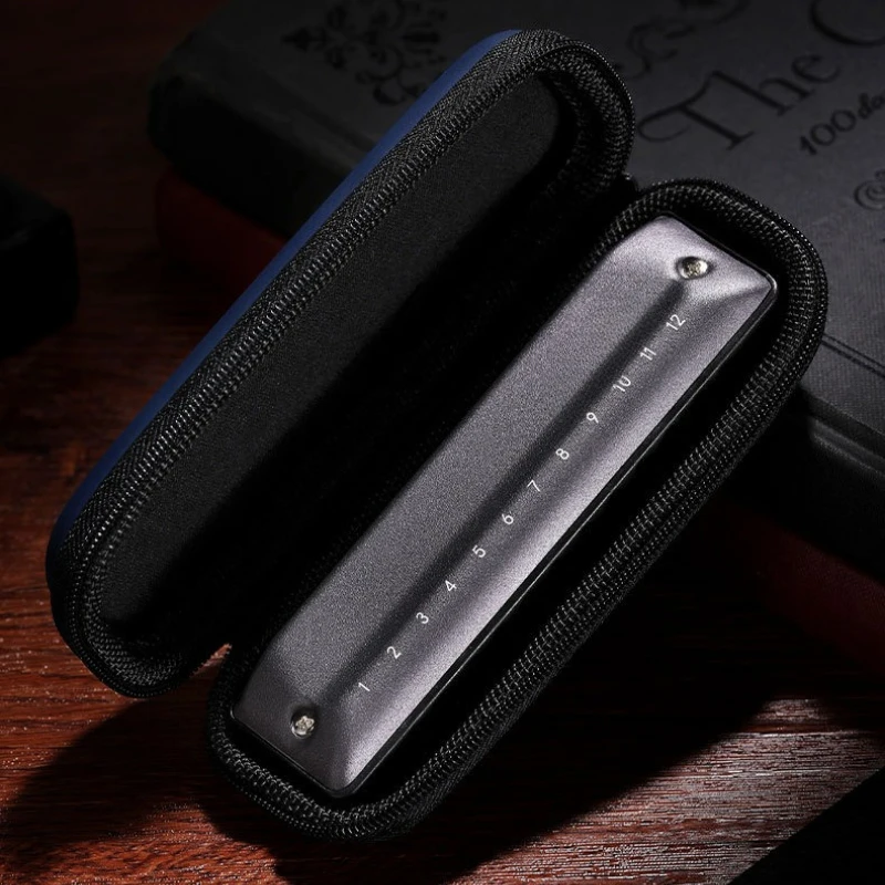 Diatonic Harmonica 12 Hole Blues Harmonicas A/B/C/D/E/F/G Key Beginner Practice Harmonica Adults Band Performance Harmonicas