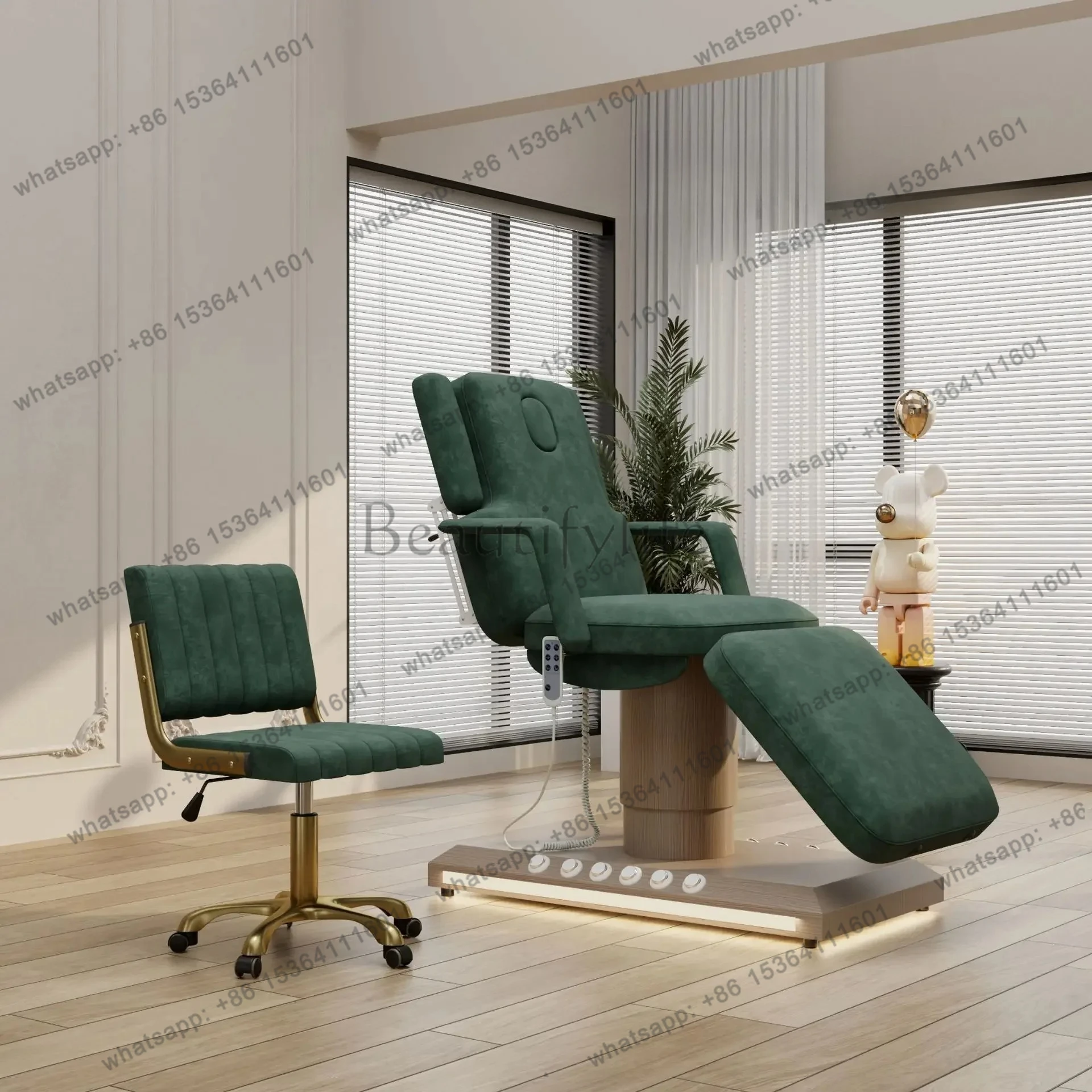 

yj9 Электрическая косметическая кровать премиум-класса в стиле ретро, салон красоты, специальная кровать для лечения массажа тела