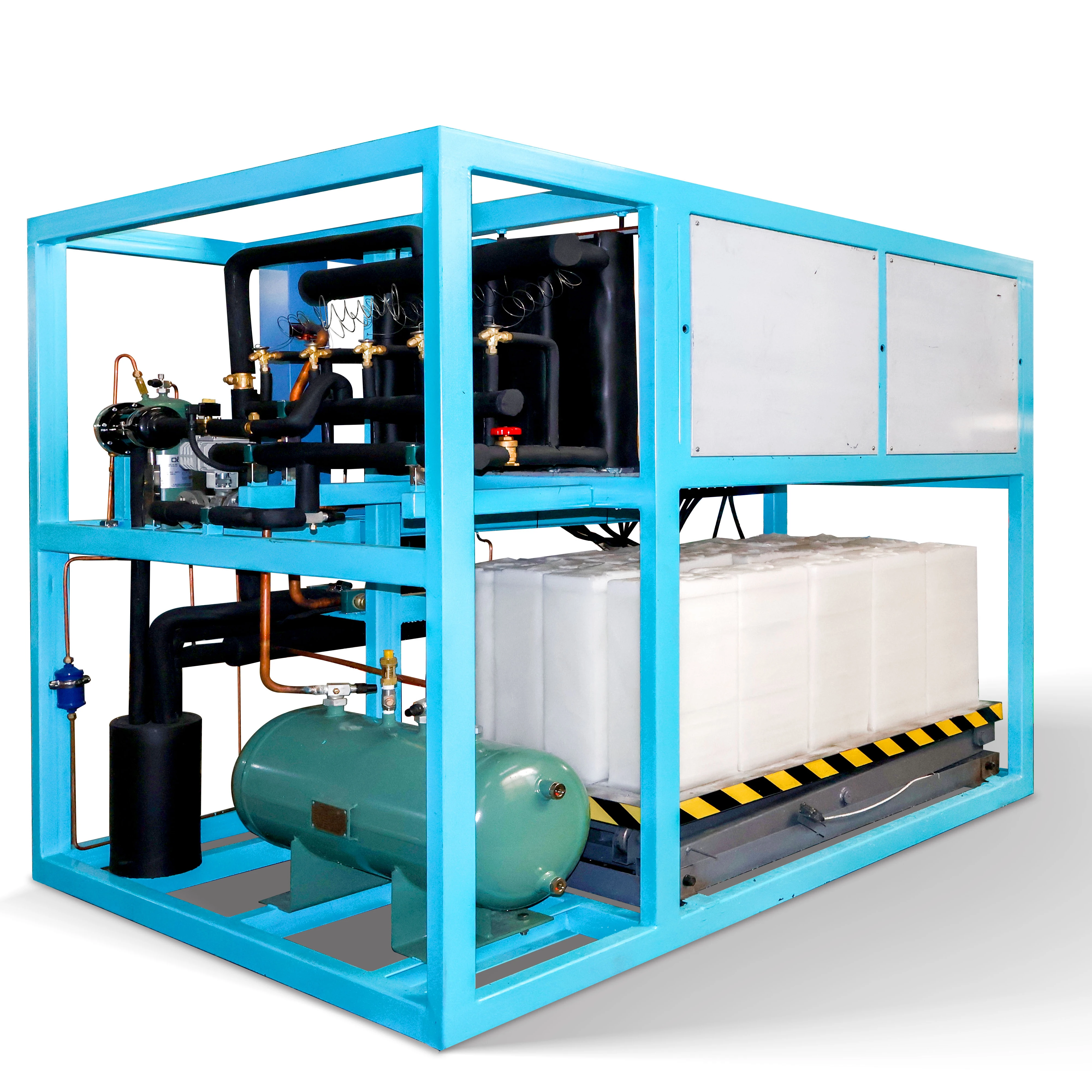 1000kg/day  Block Ice Machine Industrial Ice Making Machine Directly Cooling Fish Market