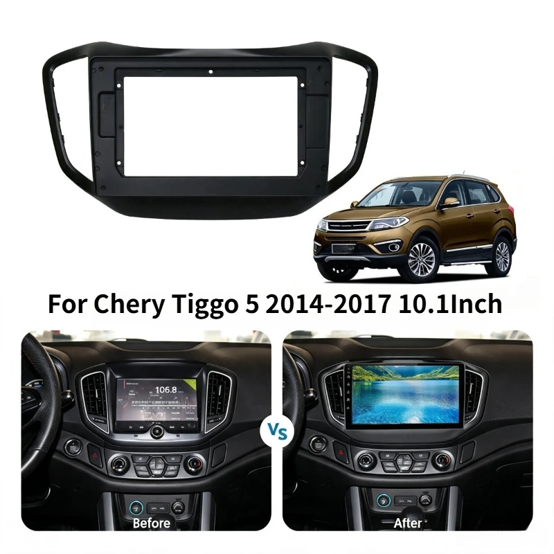 For Chery Tiggo 5 2014-2017 10.1Inch 2Din Car Radio Fascia Frame Navigation Modification Frame Panel Versatile Set Frame