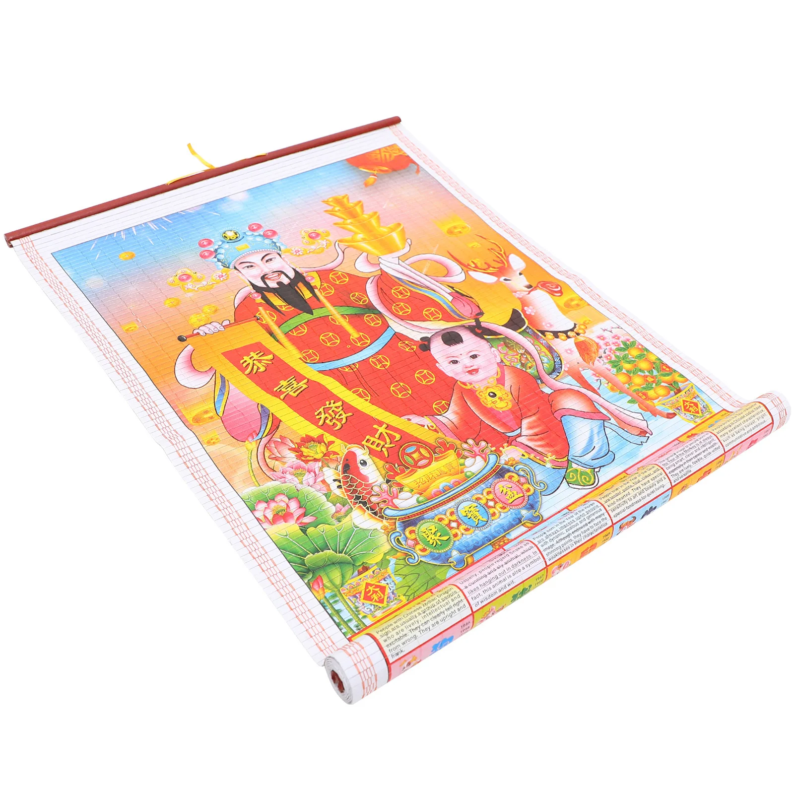 

Подвесной календарь зодиака на год дракона, 2024, утолщенный лунный ежедневный настенный календарь для домашнего офиса, общежития, традиционный китайский