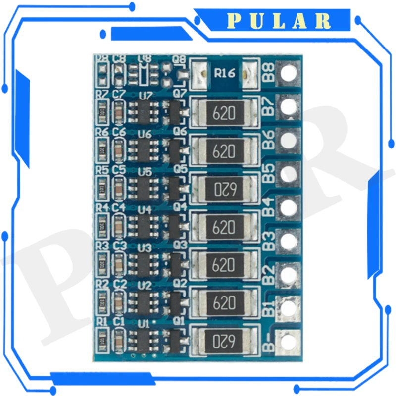 PLR 5S 21V 4.2V Balance Function Protection Board for 5S Li-ion Lipo Battery 68mA Lithium 18650 Balanced for 3S 4S 5S 6S 7S 8S