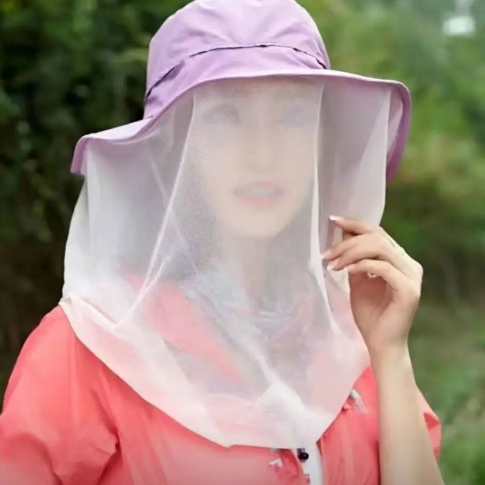 

Wide Brim Anti Mosquito Fishing Sun Hat Breathable Multifunctional Fisherman Hat UPF50+ Quick Drying Alpine Hat Jungle