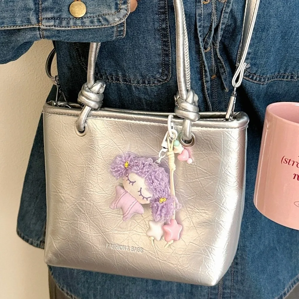 

Брелок с милой звездой для маленькой девочки, мягкая мультяшная сумка, подвесной шар, подвесной автомобильный брелок для ключей, украшения для школьной сумки