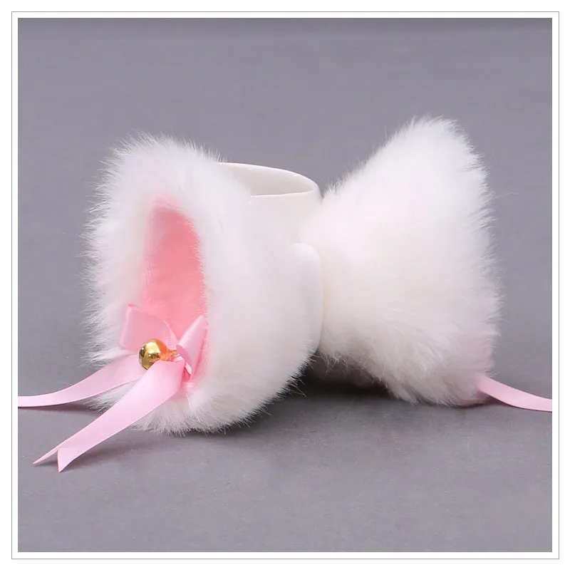 Women Girl Headdress Cute Lolita Cat Fox Ears Detachable Plush Hairpin Hair Clip Accessories    Anime Cosplay Costume Christmas