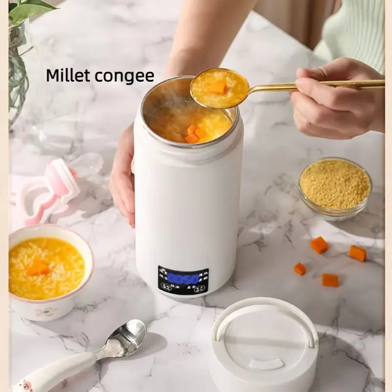 

800ML Small and portable multi functional electric water kettle Electric stew cup 24-hour reservation Congee stew pot for Travel