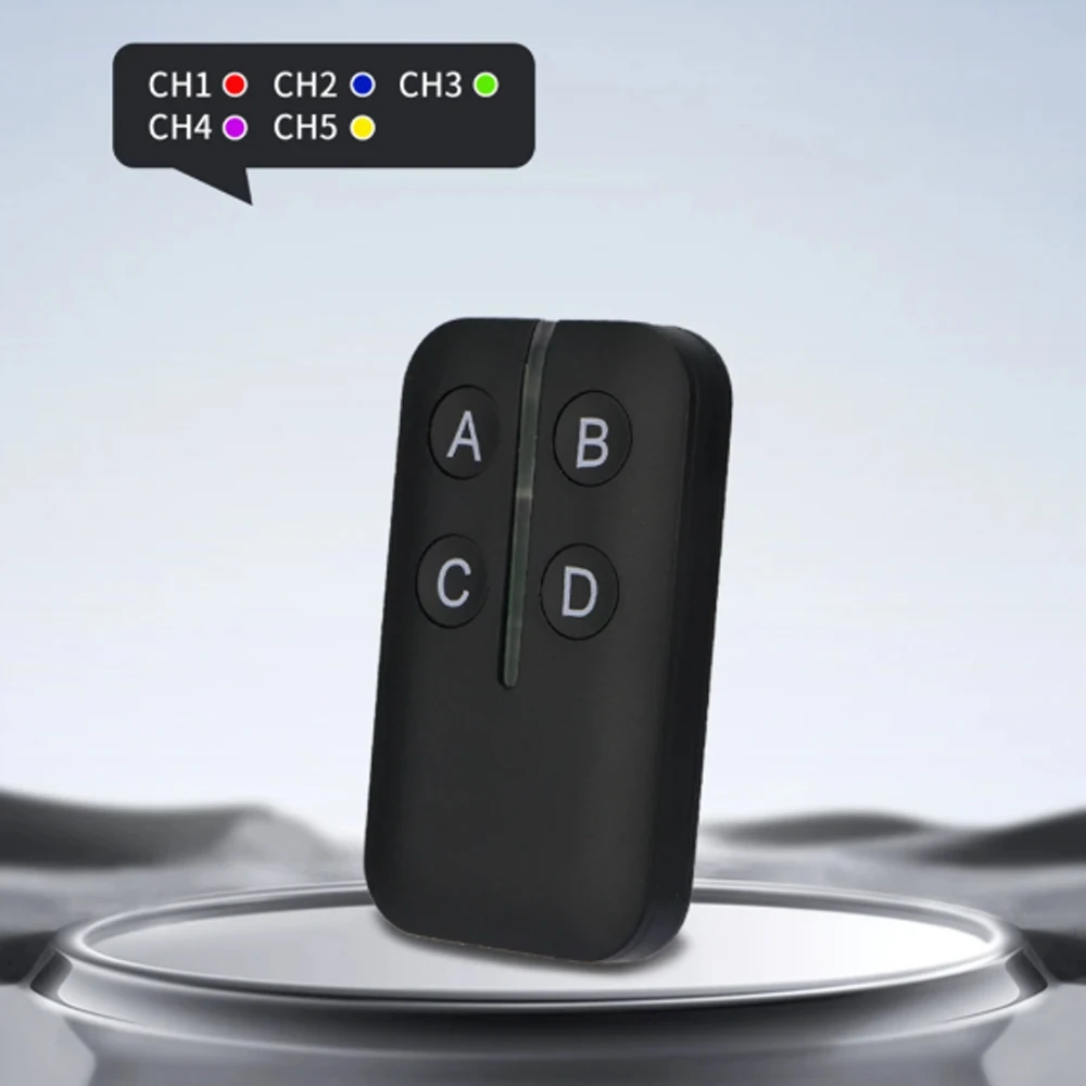 433Mhz four-button 5-channel copy remote control for garage doors and roller shutter doors paired copy remote control key