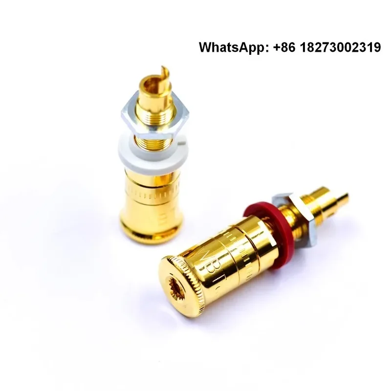 

German WBT 0763 amplifier speaker terminal block pure copper gold-plated audio speaker plug terminal