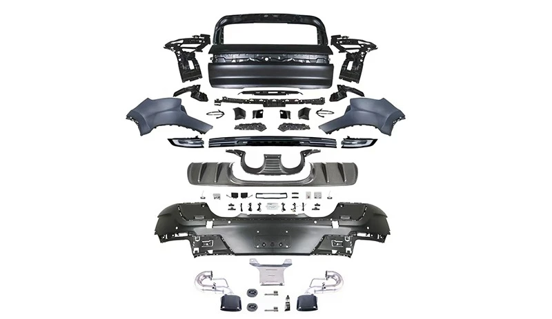 

The latest auto parts are suitable for 2011-2014 old and new 24 simplified version turbo rear bumper
