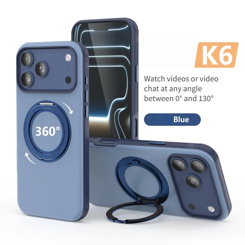 360 ° Drehbare Halterung für MagSafe Magnetische Hülle für iPhone 18 17 Air 16 15 14 Plus 13 12 11 18 Pro Max Rutschfeste Stoßfeste Schutzhülle – Detail 3